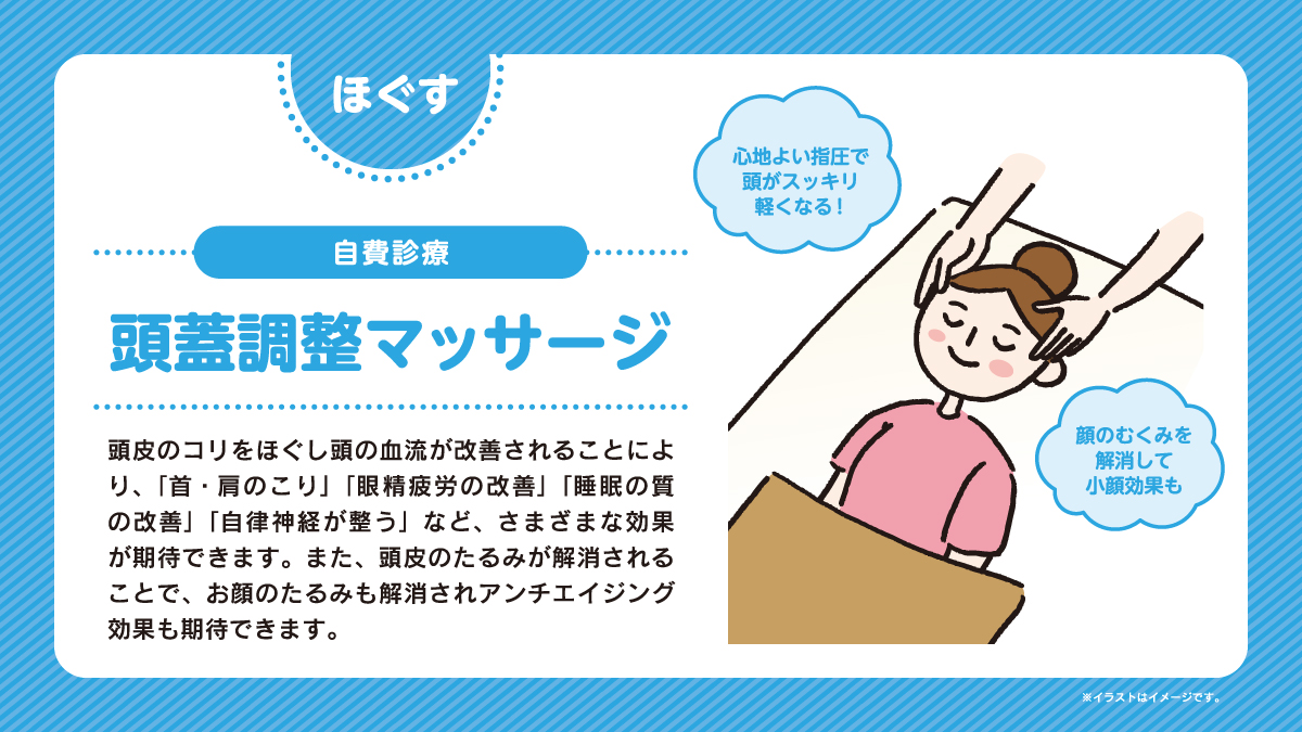 頭蓋調整マッサージの紹介